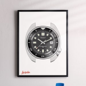 Seiko 6105 &#39;Willard&#39; Ilustración Póster Imprimir