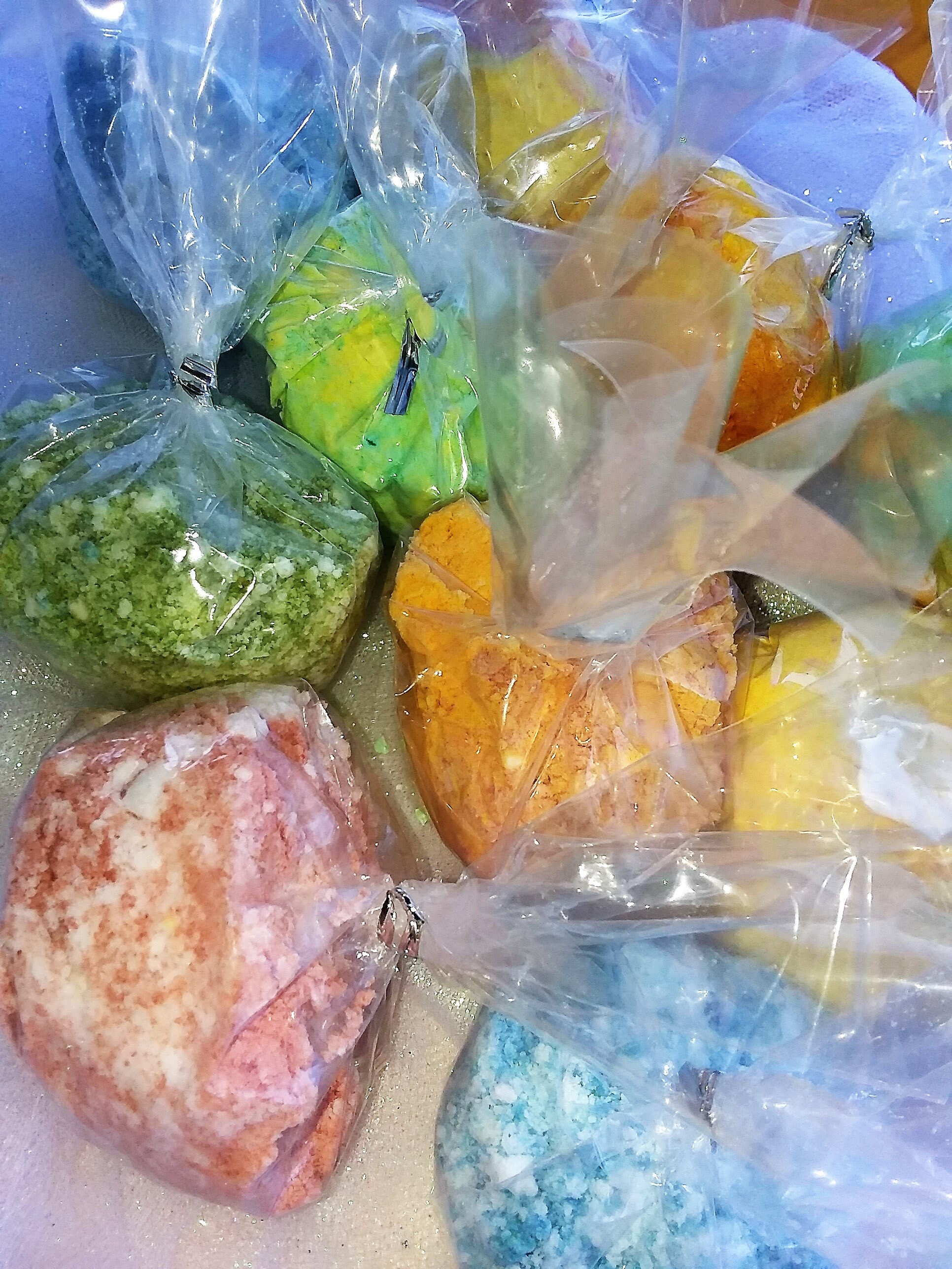 bath bomb fizzy powder assorted scents and colors bath bomb Etsy