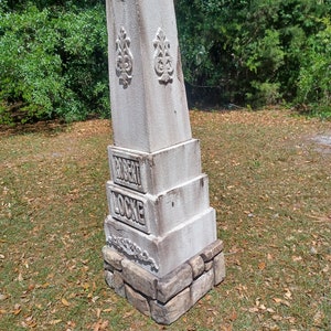 Personalized 6' Tall Obelisk Tombstone: Halloween Cemetery Prop - Etsy