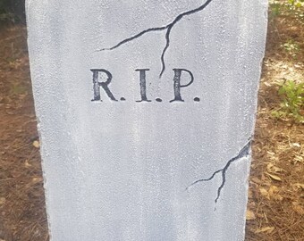 R.I.P. 墓石 墓石 本物の手作り墓石 ハロウィン小道具