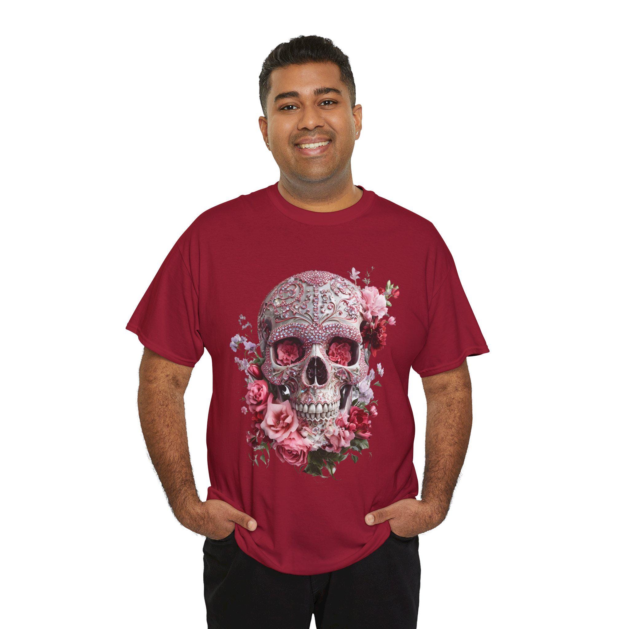 Rhinestone Skull Tee: Glam Goth Dia De Los Muertos T-shirt - Etsy