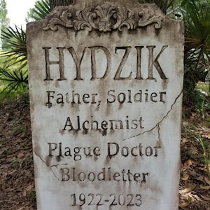 Large Custom Tombstone PERSONALIZED Halloween Prop Halloween Gravestone Headstone Cemetery Tombstone Custom Gravestone Halloween Decor
