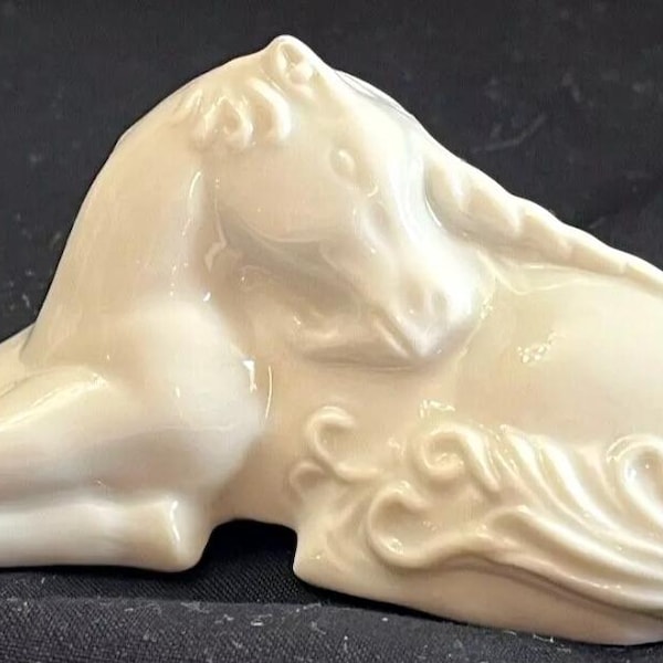 Rare Vintage Corday Unicorn Pomander Porcelain Sachet Made in Japan