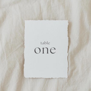 Numeri da tavolo su carta fatta a mano // Nomi da tavolo, cartelli per matrimoni, conferenze, compleanni, addii al nubilato, baby shower