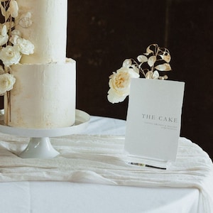 Hochzeitstortenmenü auf handgeschöpftem Papier // Cake Flavours, Hochzeitsschilder für Hochzeiten, Konferenzen, Geburtstage, Junggesellinnenabschiede, Babypartys