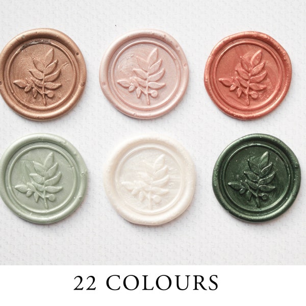 Sage Self Adhesive Wax Seal // Wax Seal Stamp, Wax Stamp, Wedding Stamp, Wedding Invitation, Sealing Wax, Envelope Seal