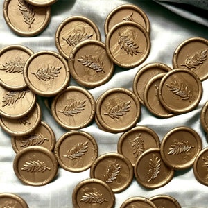 Groenblijvende zelfklevende lakzegels // Envelopstempels voor huwelijksuitnodigingen, briefpapier, wenskaarten, brieven, cadeauverpakking en gelegenheden