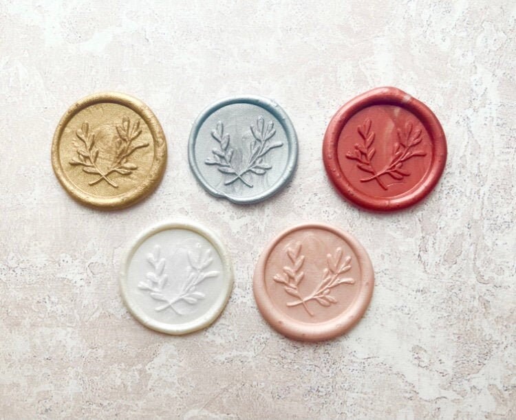 eucalyptus wax seal stamp