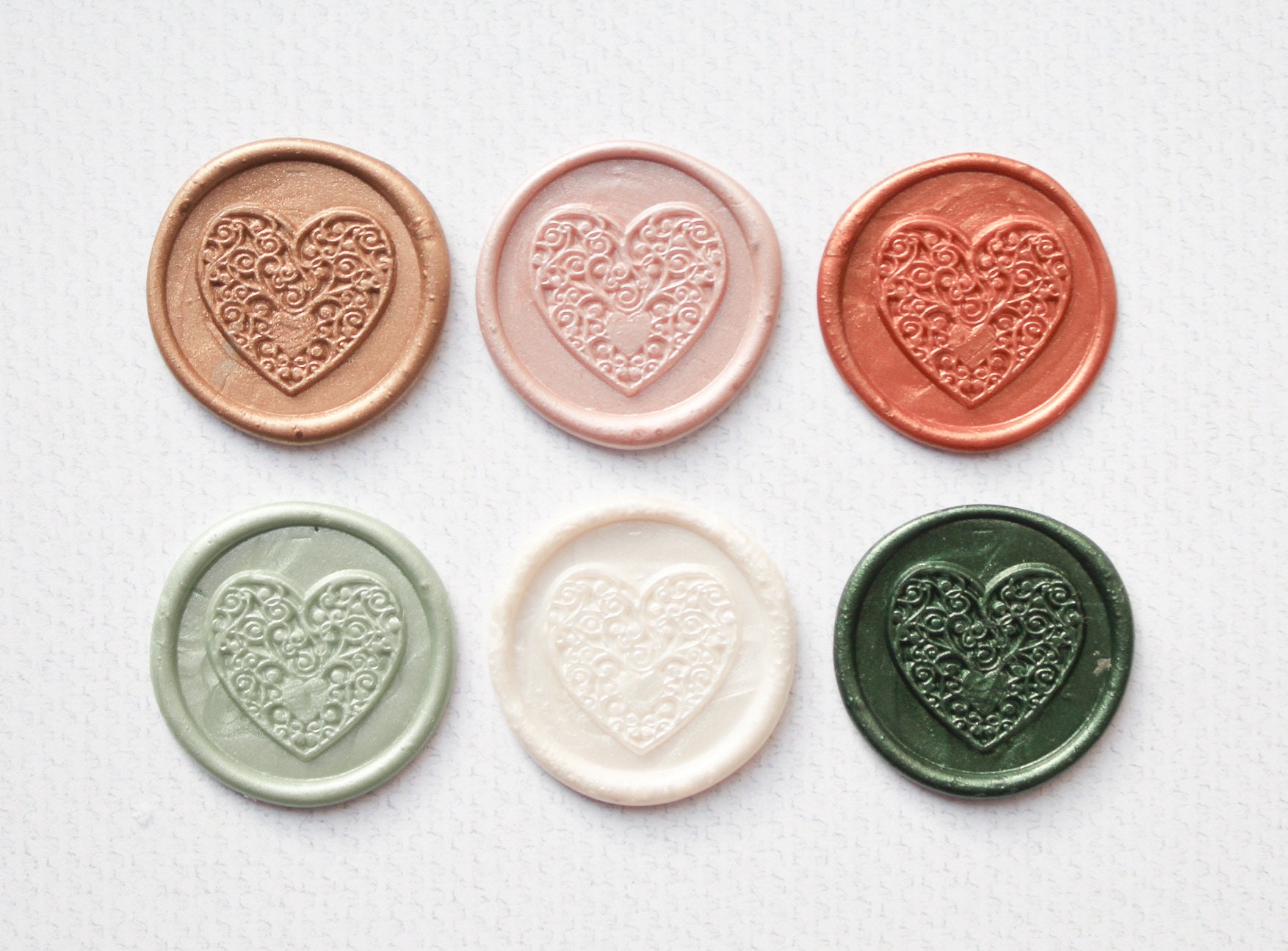 Golden Embossed Wax Sealing Heart Shaped Envelope Sealing - Temu