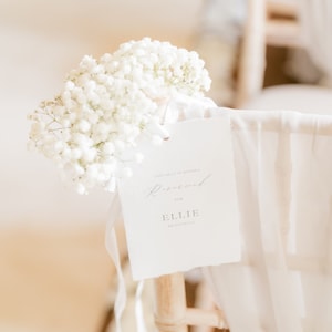 Cartelli riservati su carta fatta a mano // Prenotazione posti, cartelli per matrimoni, conferenze, compleanni, addii al nubilato, baby shower