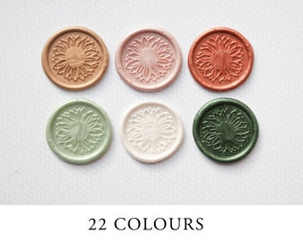 Sunflower Self Adhesive Wax Seal // Wax Seal Stamp, Wax Stamp, Wedding Stamp, Wedding Invitation, Sealing Wax, Envelope Seal