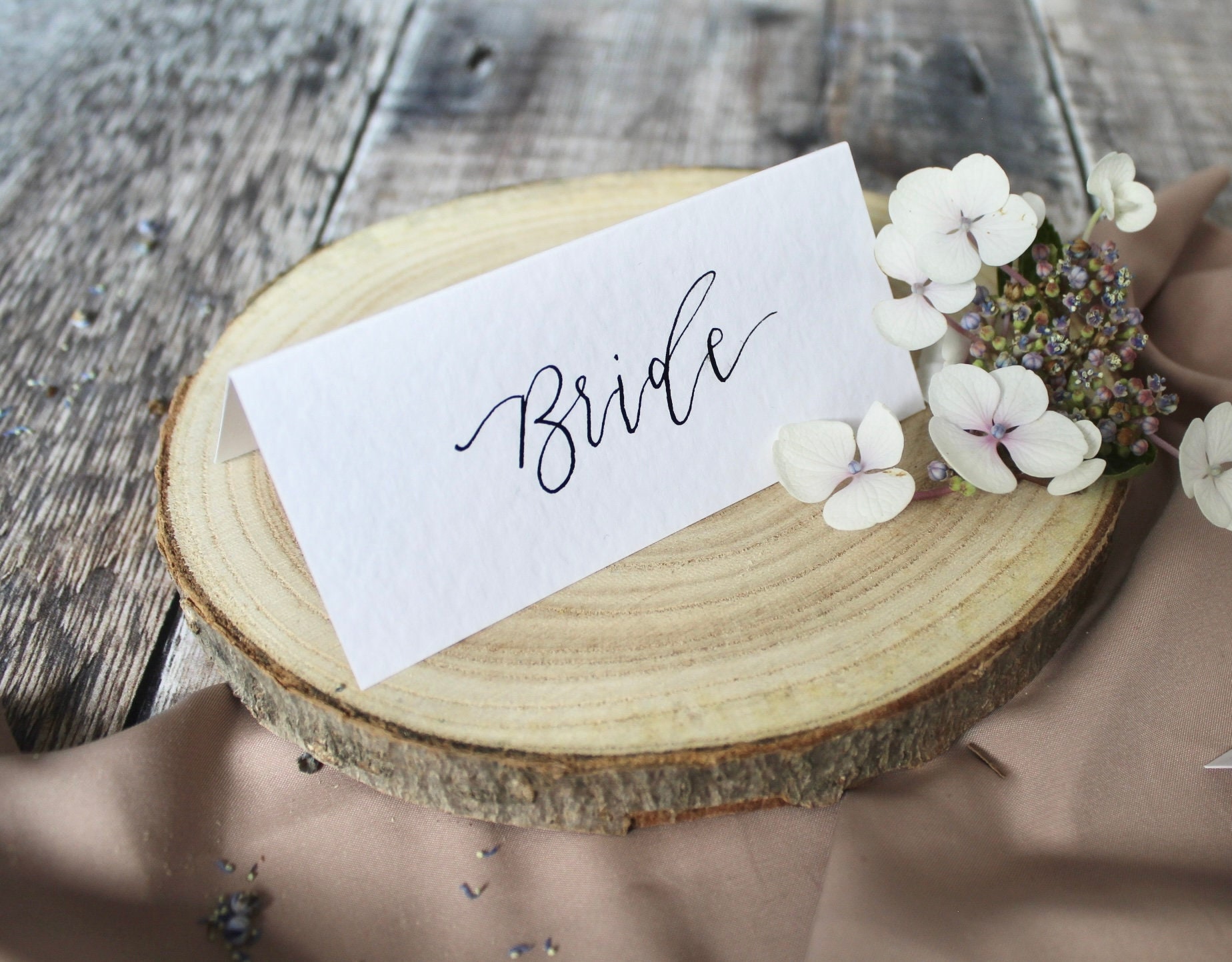Handwritten Place Cards on Handmade Paper // Place Names Etsy UK