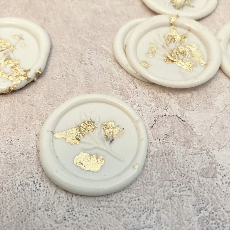 Gold Flake Self Adhesive Wax Seal Etsy