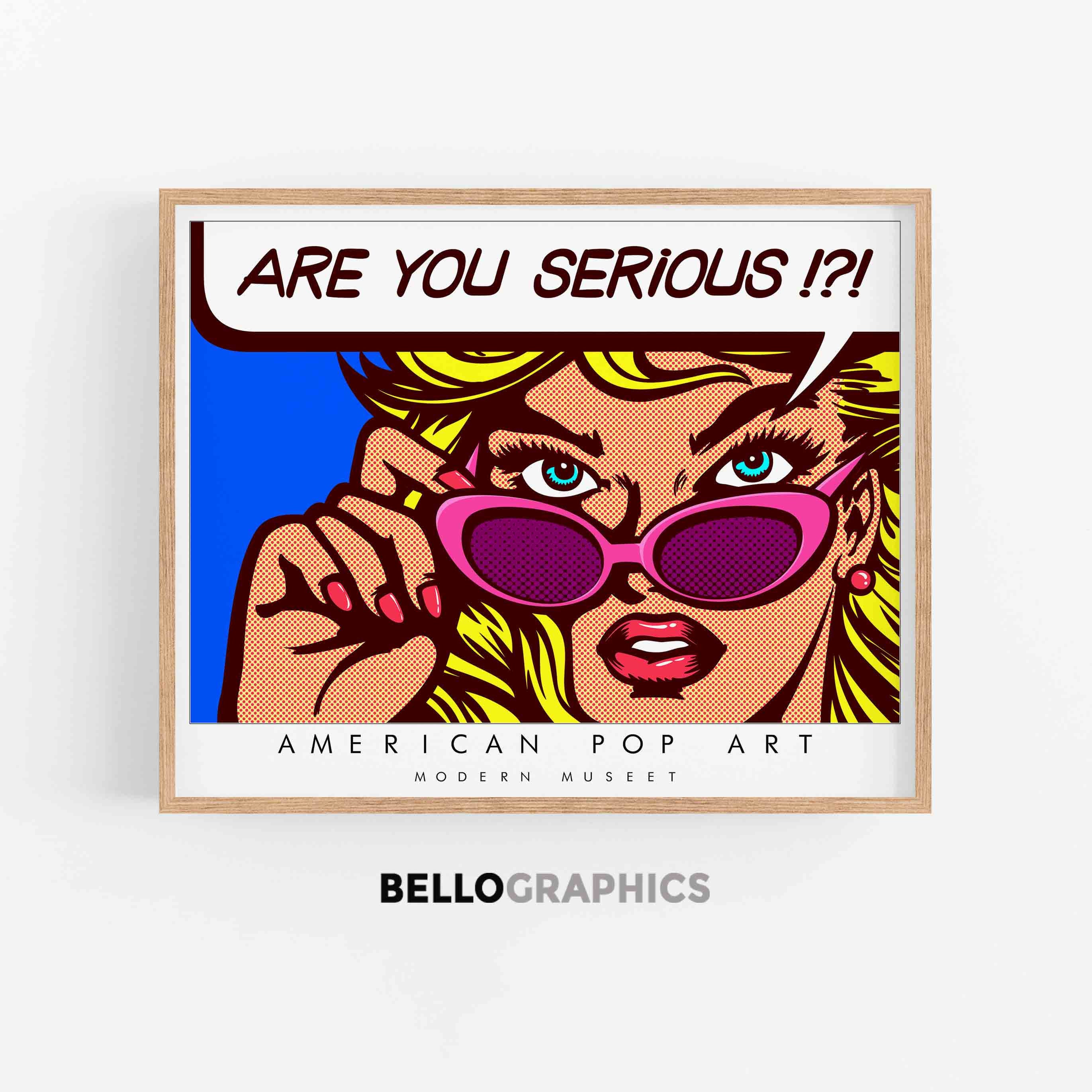 Pop At Poster Pop Art Print Pop Art Wall Art Poster and Etsy