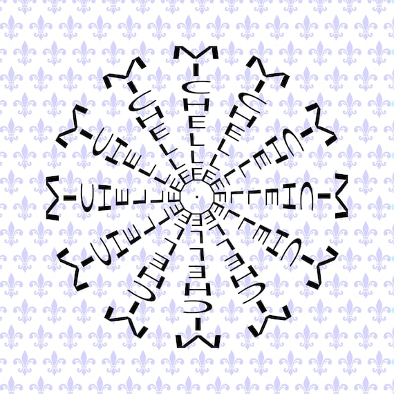 Download Custom Name Mandala Printable Cut File For Cricut Etsy