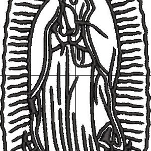 Nuestra Señora de Guadalupe / Virgen María - Archivo de diseño de bordado a máquina PES, JEF, DST y Emb