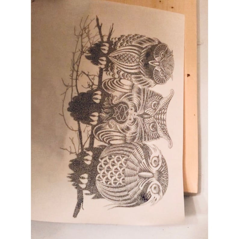 Transfer Paper for Wood Burning Pyrography or Craft Projects. Etsy