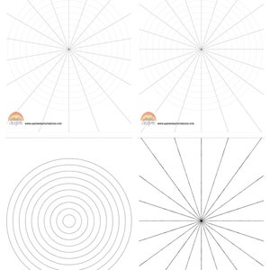 Mandala Grid Practice Sheets: 13 Styles (Digital Download)