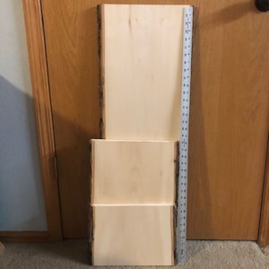 Basswood Plank with Live Edge: Sanded Wood Burning Art Blank