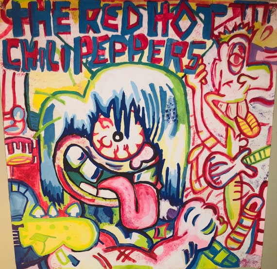 Items similar to Red Hot Chili Peppers album cover on Etsy