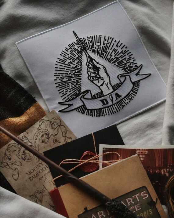 Large Da Recruitment Patch Black White Harry Potter Etsy