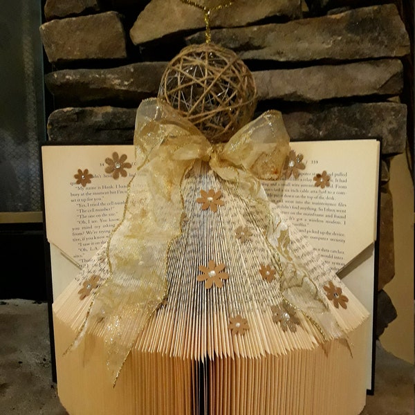 Book Folding Rustic Angel