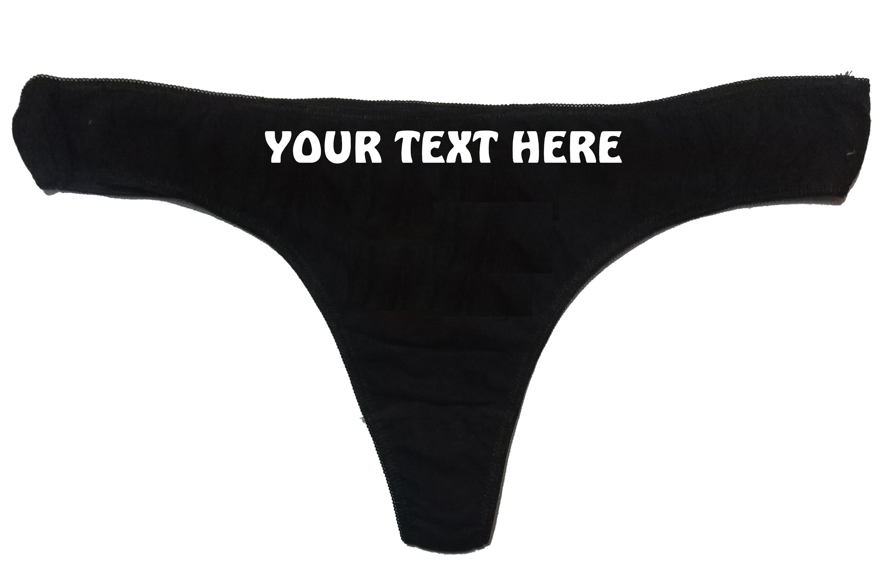 Your Text Choice Funny Panties Women's Underwear Etsy