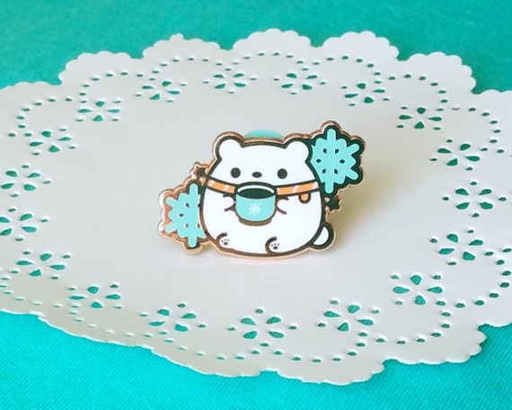 Chocolate Pepbearmint Tea Enamel Pin