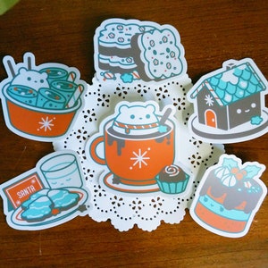 Pegatinas de té y amigos de menta y chocolate