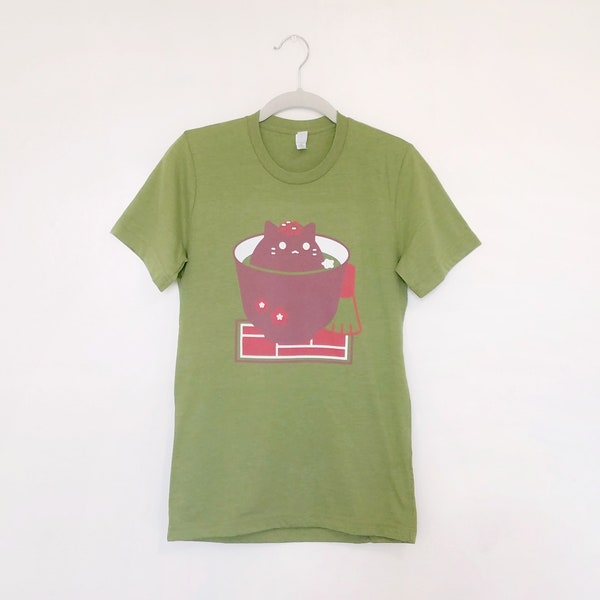 Camicia da tè verde Red Bean Meowtcha