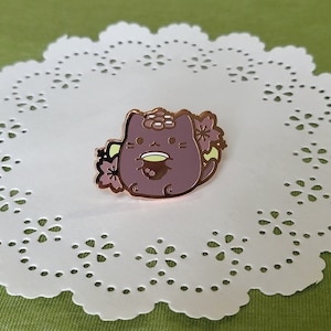 Adzuki Meowtcha Tea Enamel Pin