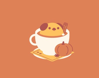 Pupkin Spice Tea Art Print