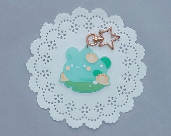 Water Bunny Gumdrop Acrylic Charm