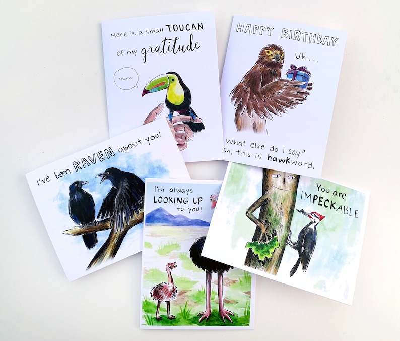 Any 5 cards Greeting Cards Holiday Card Birthday Card Thank you Card Christmas Card Congrats Card Thinking of You Card Bulk Cards
