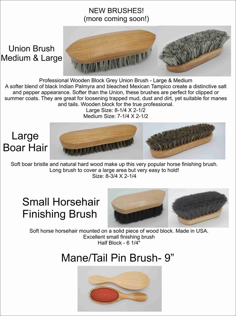 Beautiful Custom Engraved Horse Brushes Grooming Tools Etsy