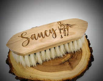 Beautiful Custom Engraved Horse Brushes, Grooming Tools, Christmas Gift, Stocking Stuffer, Laser Engraved