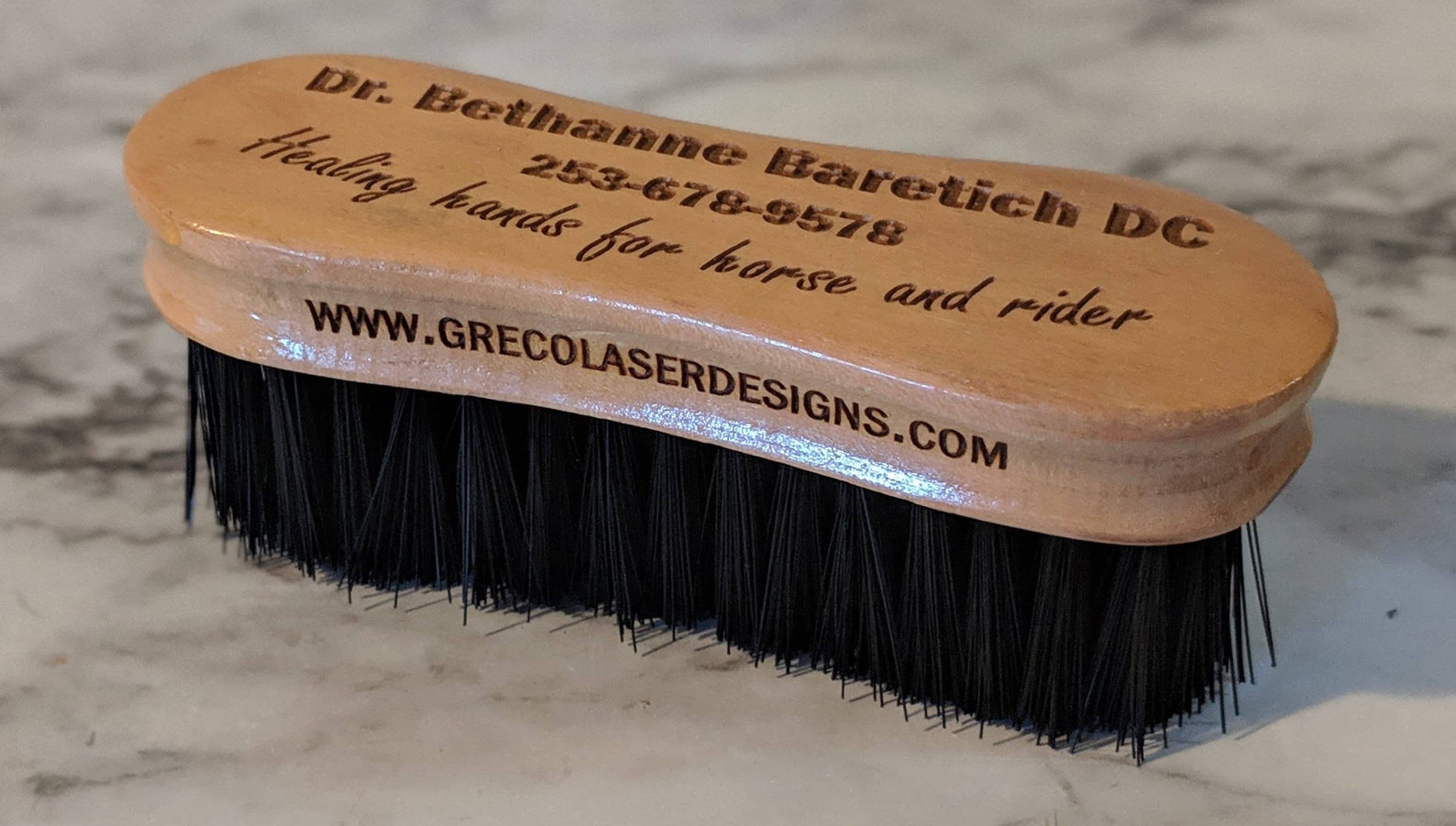 Beautiful Custom Engraved Horse Brush FACE BRUSH Etsy