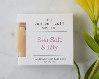 Sea Salt & Lily Goat Milk Soap