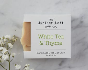White Tea & Thyme Goat Milk Soap