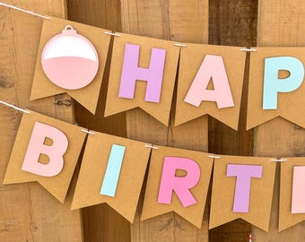 Pink Custom Fishing Banner | Girls O-Fish-Ally One Birthday Party Decorations | The Big One Party Supplies | Fishing Party Supplies