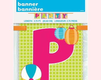 Summer Party Banner | Pool Party Decorations | One in the Sun Birthday Decor