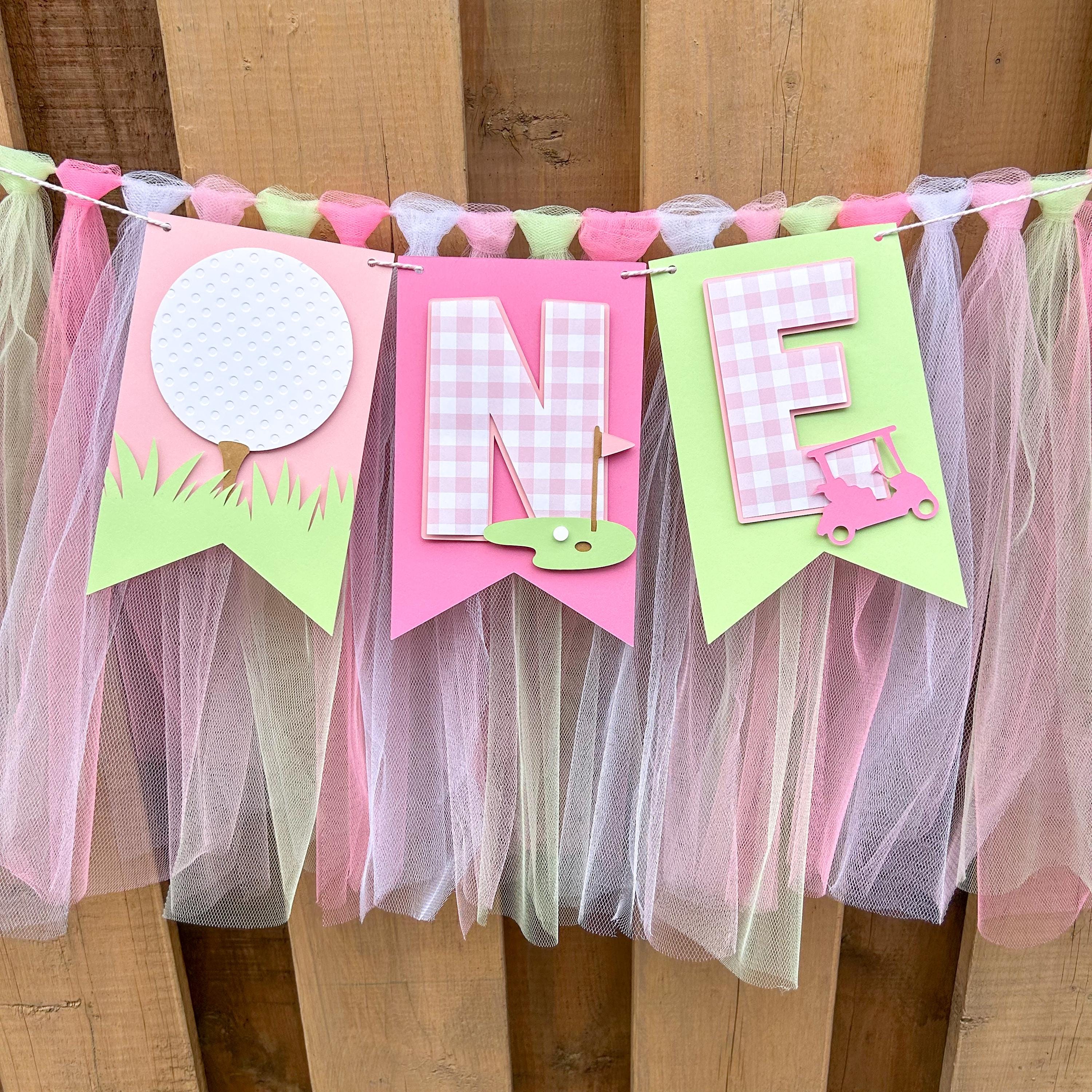Pink Hole in One Party Bundle | Girls Golf First Birthday Party ...