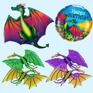 Globos de dragón / Decoraciones para fiestas de cumpleaños de dragones / Decoración para fiestas de magos / Decoración para fiestas medievales / Suministros para fiestas de caballeros