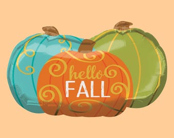 29" Fall Pumpkins Balloon | Fall Party Decorations | Autumn Party Supplies | Thanksgiving Decor