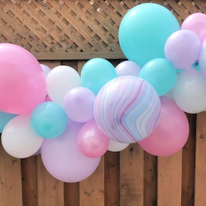 Mermaid Balloon Garland | Girls O-Fish-Ally One Birthday Decoration | Under the Sea Party | Oneder the Sea