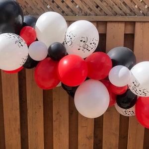 Rock & Roll Balloon Garland | One Rocks Birthday Party Decorations | Born 2 Rock Party Supplies | Music Party Decor