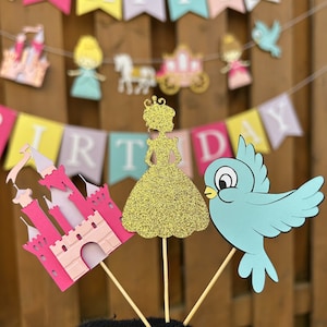 Princess Cupcake Toppers | Princess Birthday Party Decorations | Princess Baby Shower Decor | Fairytale Party Supplies