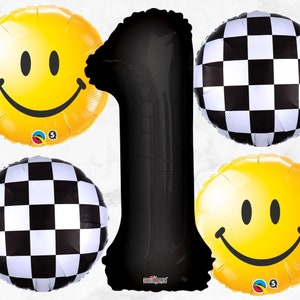 One Happy Dude Balloon Bouquet | One Happy Dude Birthday Party Decorations | 1 Happy Dude Party Supplies | Happy Dude Balloons