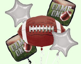 Football Balloon Bouquet | Sports Birthday Party Decorations | Football Party Supplies