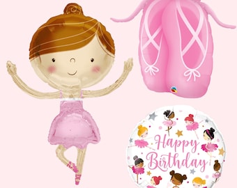 Ballerina Balloons | Ballet Birthday Party Decorations | Dance Party Supplies | Ballerina Baby Shower | Nutcracker Ballet Party Supplies